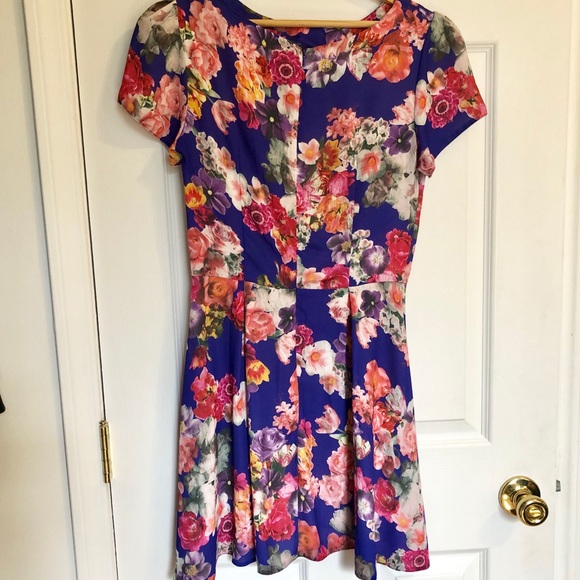 Floral Print Tea Dress - Picture 3 of 8